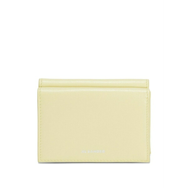 ジル・サンダー レディース 銭入れ 添え物 Embossed folded mini wallet Yellow