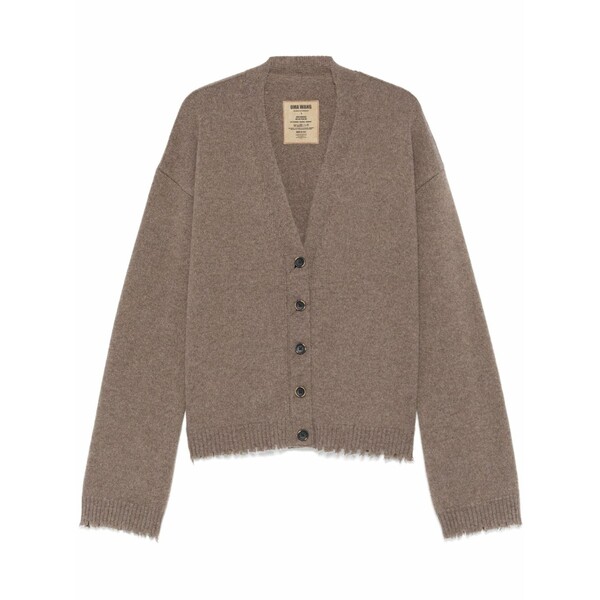 ユマ・一 レディース ジレー アウター Over cashmere cardigan Brown
