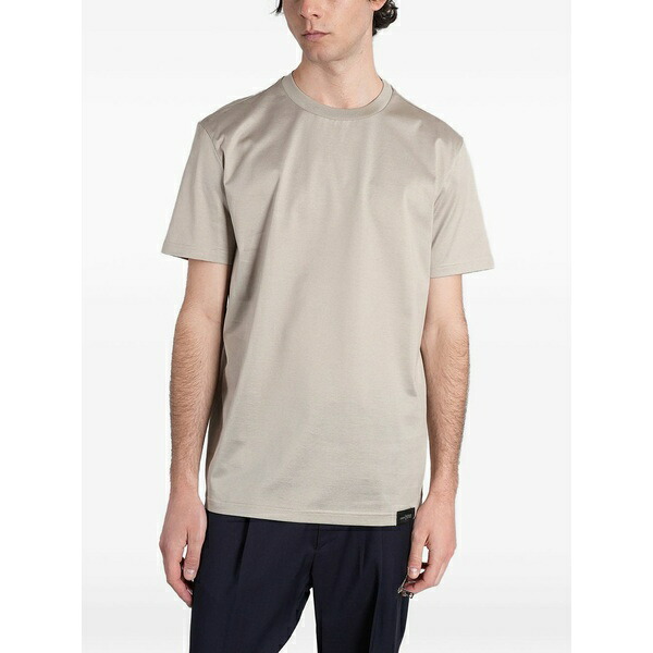 ロウブランド メンズ ティーシャツ トップス Logo-patch t-shirt Neutrals