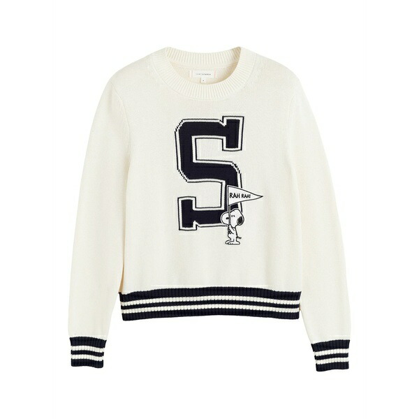 チンティアンドパーカー レディース 編み物\u0026プルオーバー アウター X peanuts snoopy varsity sweater Neutrals