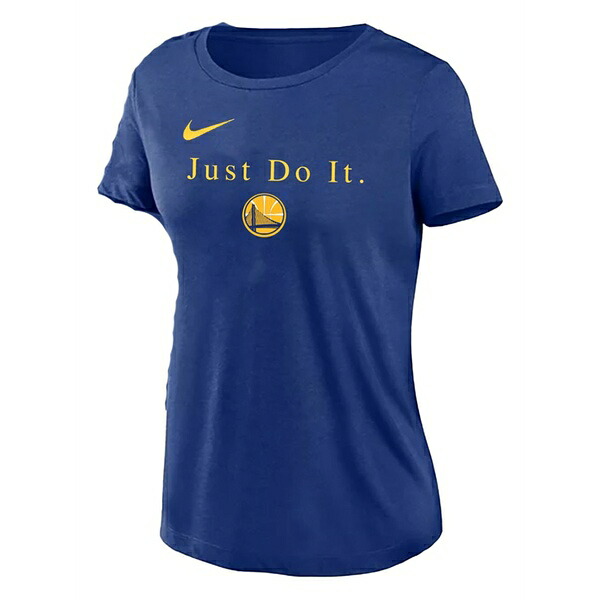 ナイキ メンズ プルオーバー トップス Nba golden state warriors \"just do it\"" dri-fit t-shirt Blue"