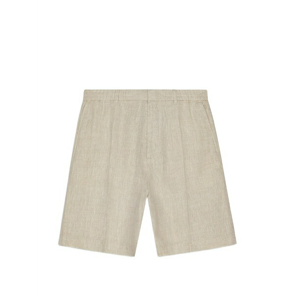 エヌエヌ77 メンズ 心地よいズボン下 ボトムス Pleated shorts Neutrals