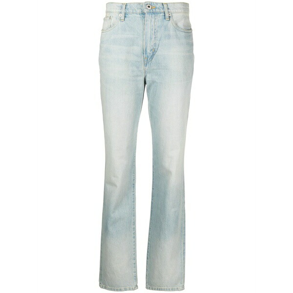 ケンゾー レディース ジーンズズボン下 ボトムス Japanese high-waisted straight-leg jeans Blue