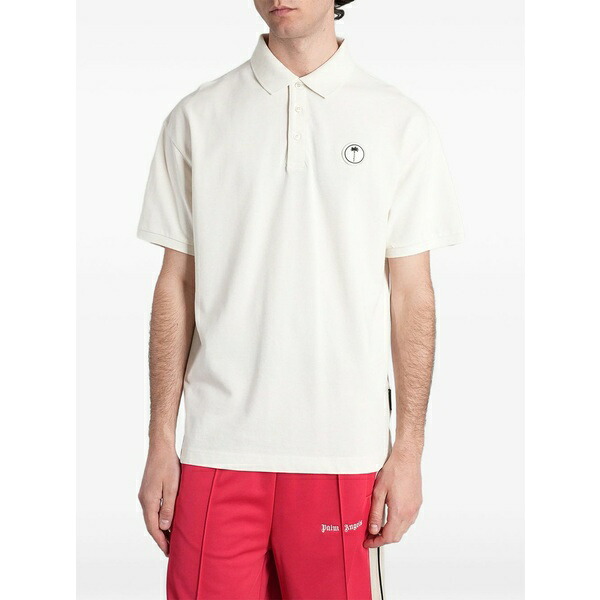 パーム・エンジェルス メンズ スポーツシャツ トップス Logo-patch polo shirt Neutrals