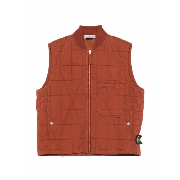 ストーンアイランド メンズ 上衣＆上衣 アウター Logo-patch gilet Brown