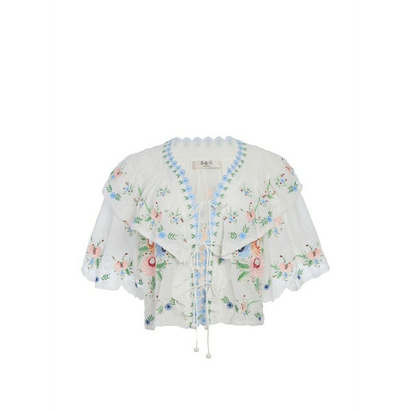 シー レディース ティーシャツ トップス Serafina blouse White