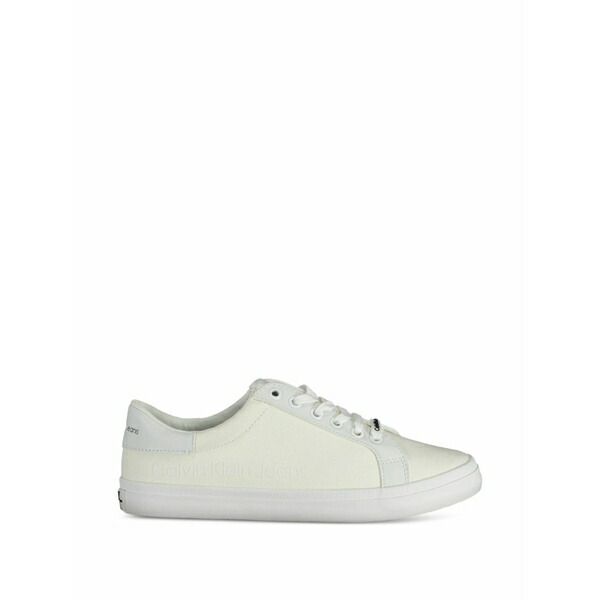 カルバンクライン レディース スニーカー シューズ Logo-embossed panelled sneakers White