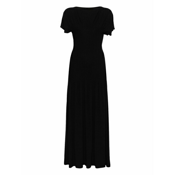 トーテム レディース 衣裳 トップス Boat-neck maxi dress Black