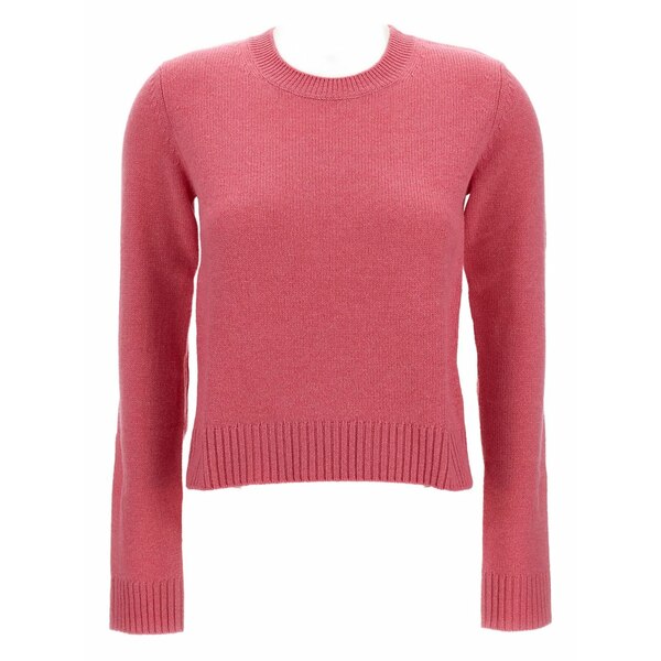 リサ・ヤン レディース 編み物\u0026スウェーター アウター Long-sleeve crewneck sweater Pink