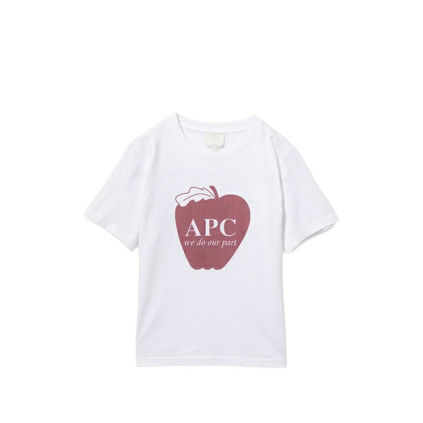アーペーセー レディース プルオーバー トップス Pomme t-shirt White