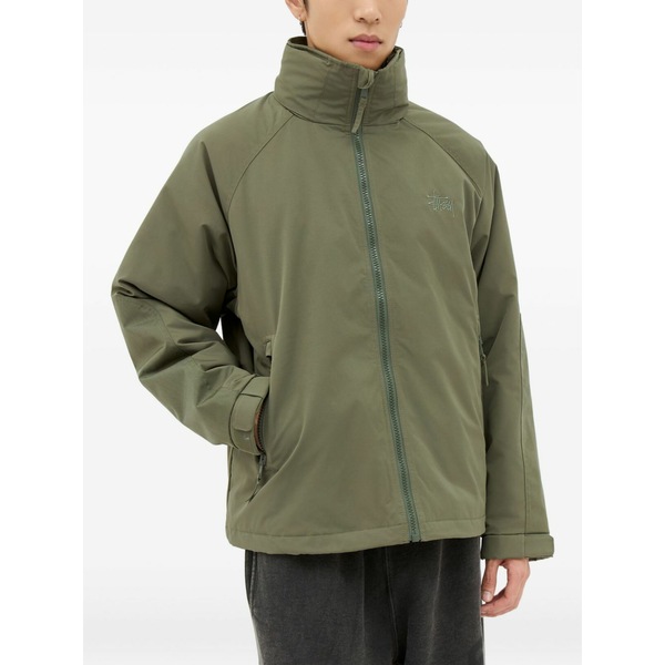 ジェイソンマーク メンズ 上衣＆上衣 アウター Logo-embroidered windbreaker Green