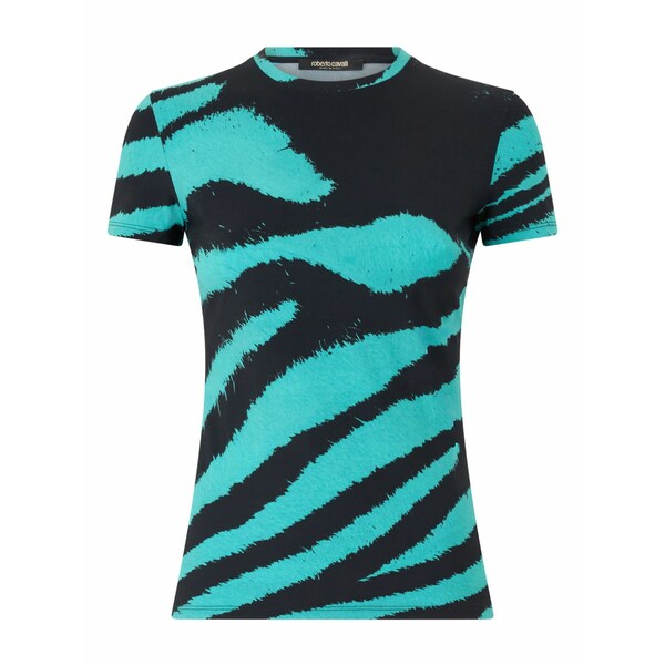 ロベルトカヴァリ レディース ティーシャツ トップス Printed t-shirt Black