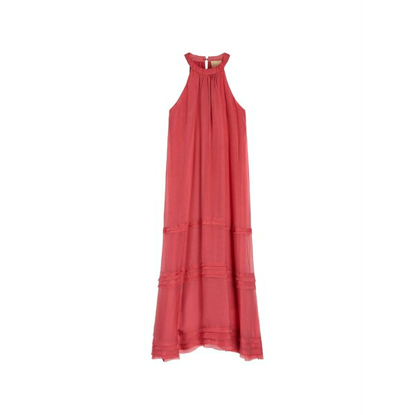 モモン レディース 衣裳 トップス Gris ruffled tiered-details maxi dress Red