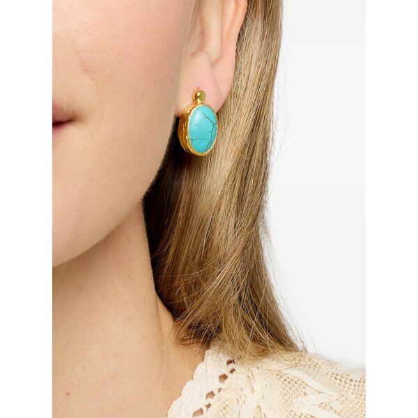 オットマンハンズ レディース ピアス&イヤリング アクセサリー Turquoise aurelia earrings Gold|asty