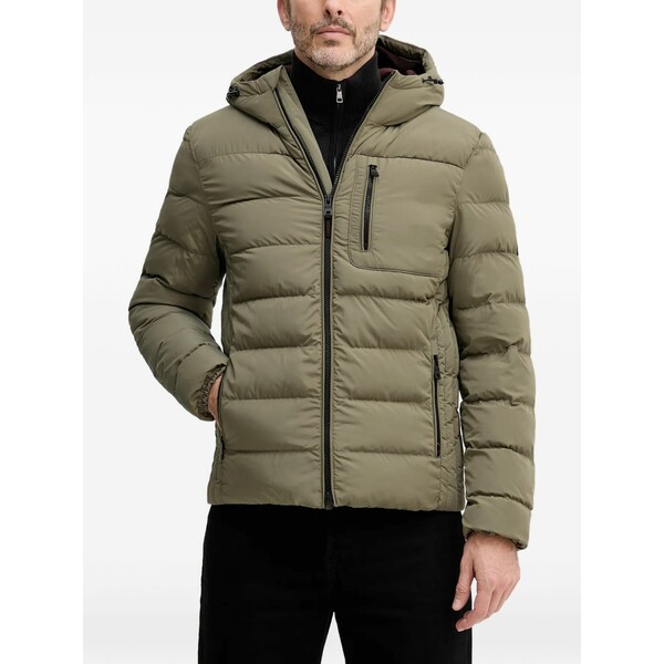 ジェオックス メンズ 上衣＆上衣 アウター Zip-pockets padded jacket Green