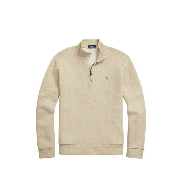 ラルフローレン メンズ 編み物\u0026プルオーバー アウター Quarter-zip embroidered-logo sweater Neutrals