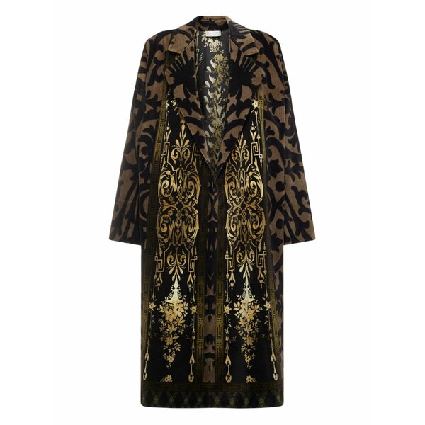 ピエール＝ルイ・マシア メンズ 厚地の外套 アウター Damask-print velvet coat Brown