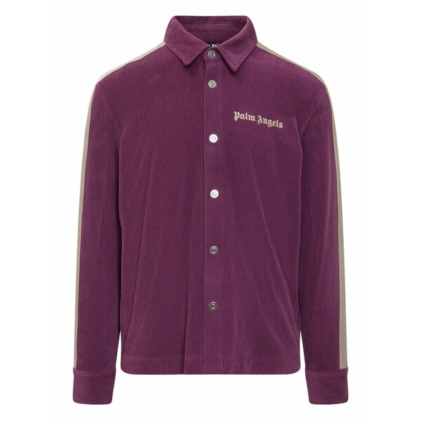 パーム・エンジェルス メンズ ティーシャツ トップス Stripe logo shirt Purple