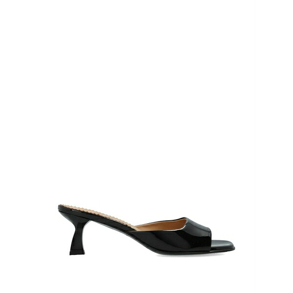 ノダレト レディース サンダル シューズ Square toe mules Black