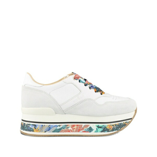 ホー火器 レディース スニーカー シューズ H427 maxi lace-up sneakers White