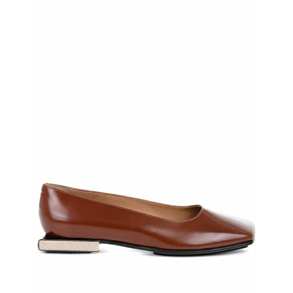 マルタンマルジェラ レディース サンダル シューズ Squared-toe ballerina shoes Brown