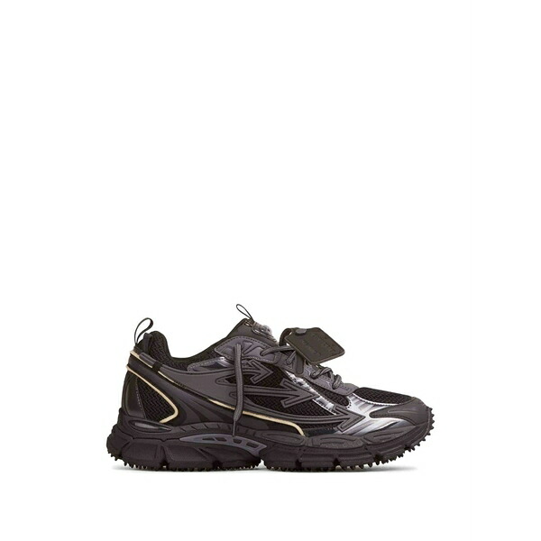 オフホワイト メンズ スニーカー シューズ Be right back lace-up sneakers Black｜asty