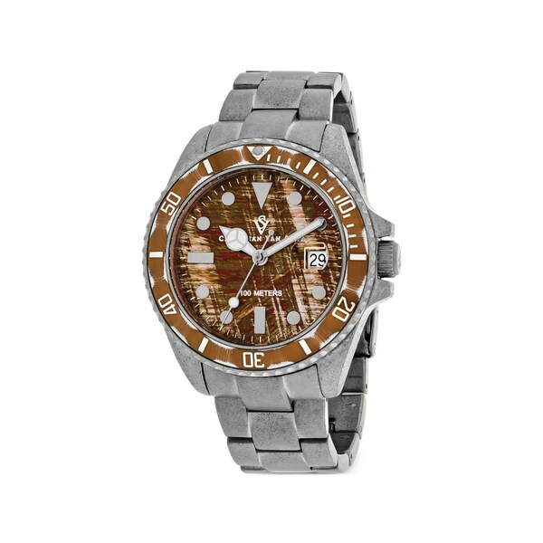 クリスチャンバンサント メンズ ウオッチ 付属物 Logo-detail 44粍 watch Brown