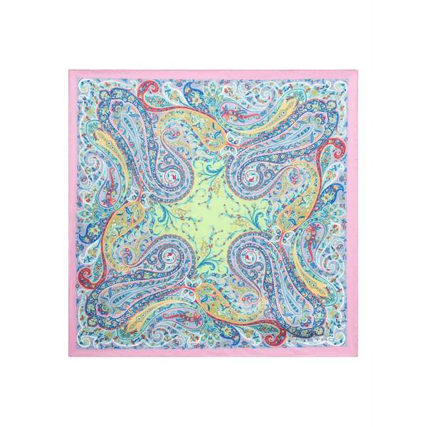 エトロ メンズ えり巻き・袈裟・えり巻き 付属物 Paisley-print handkerchief Pink
