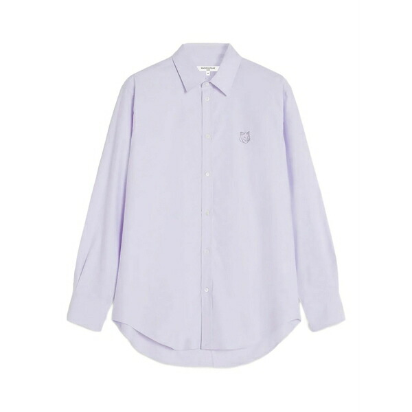 住み家 稲荷 メンズ プルオーバー トップス Embroidered-logo cotton shirt Neutrals