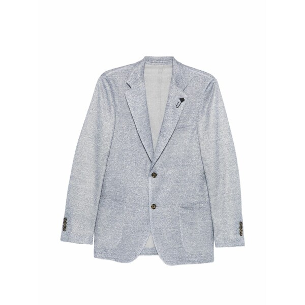 ラルディーニ メンズ 上衣＆上衣 アウター Single-breasted buttoned blazer  Blue