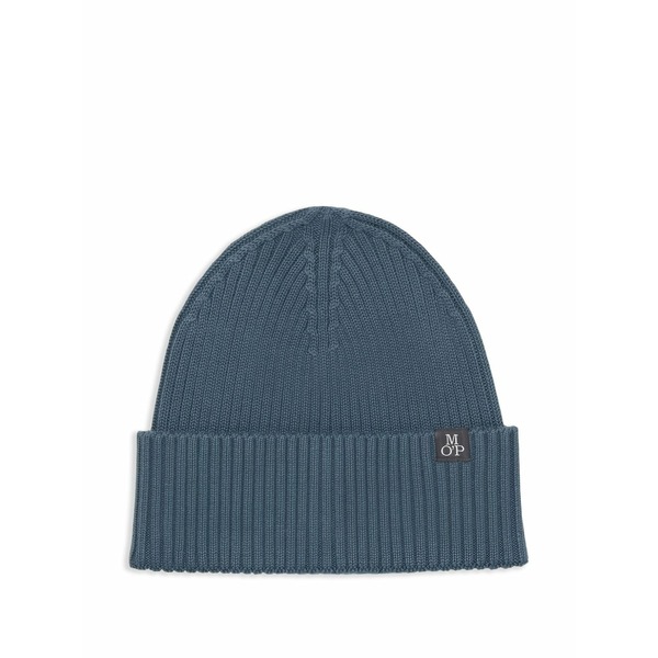 マルコポーロ メンズ 鳥打ち帽 付属物 Ribbed-knit beanie Blue