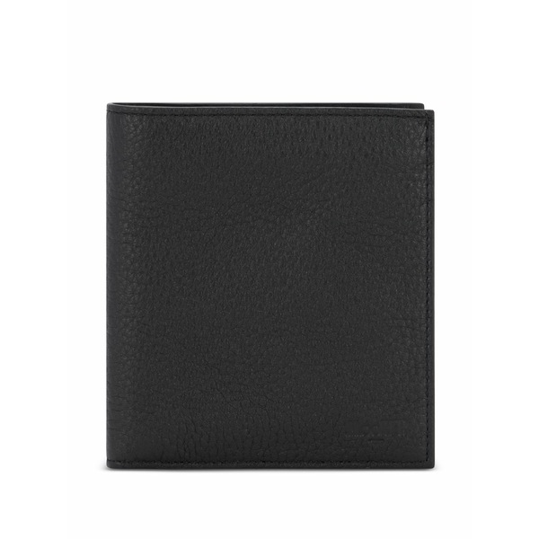 ムーレー メンズ 札入れ 佩び物 Textured wallet Black