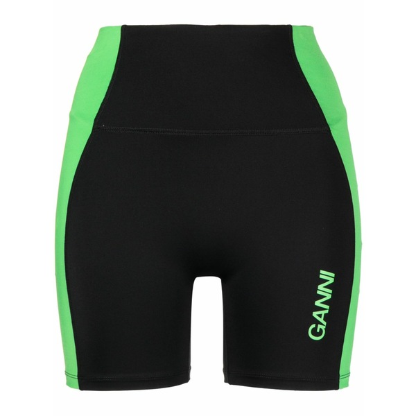 ガニー レディース 心地よいズボン下 ボトムス Active high-waist cycling shorts Black
