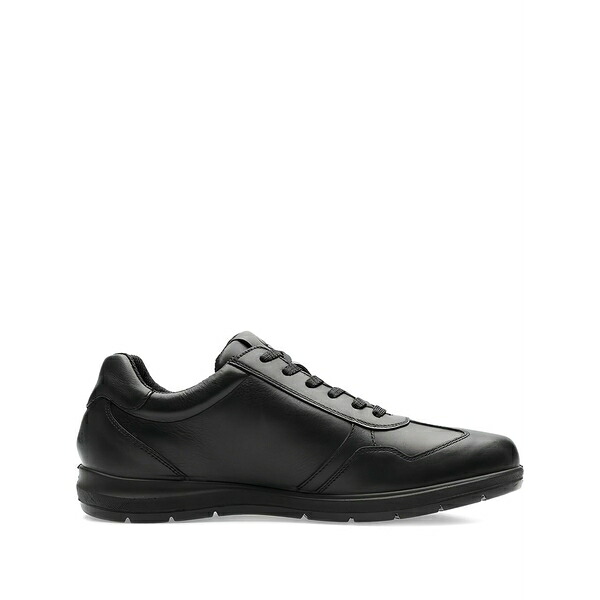アラ メンズ スニーカー シューズ Leather lace-up sneakers Black