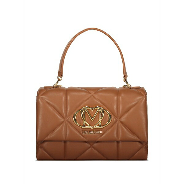 ラブ モスキーノ レディース トートバッグ バッグ Quilted logo hardware tote bag Brown｜asty 42,120円