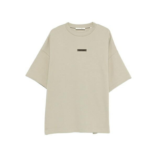 エフオージーエッセンシャルズ メンズ プルオーバー トップス Logo-patch t-shirt Neutrals