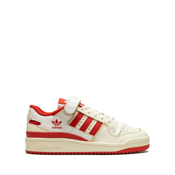 アディダス レディース スニーカー シューズ Side-stripe leather sneakers Neutrals