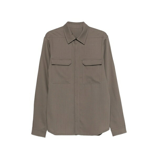 リックオウエンス メンズ シャツ トップス Pocket shirt Grey｜asty