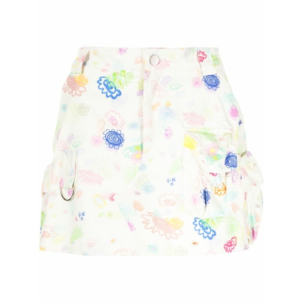 コリーナ ストラーダ レディース スコート ボトムス Floral-print cotton miniskirt Multicolour