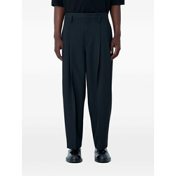 ジル・サンダー メンズ カジュアルパンツ ボトムス Pleated trousers Black|asty