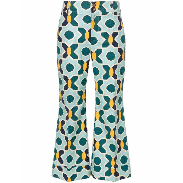 ラ・ダブル・ジェイ レディース 心地よいズボン下 ボトムス Hendrix jacquard tailored trousers Blue