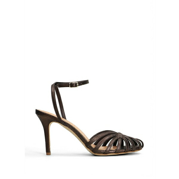 ザ・セラー レディース サンダル シューズ Metallic-effect cage sandals Brown