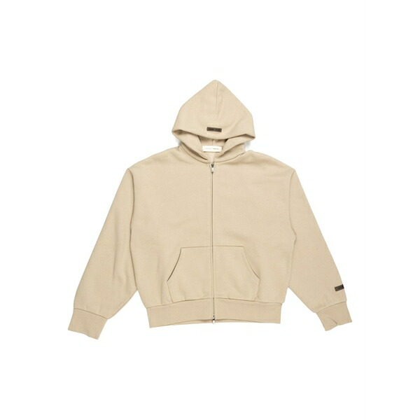 エフオージーエッセンシャルズ メンズ パーカー・スウェットシャツ アウター Zip-up fleece hoodie Neutrals