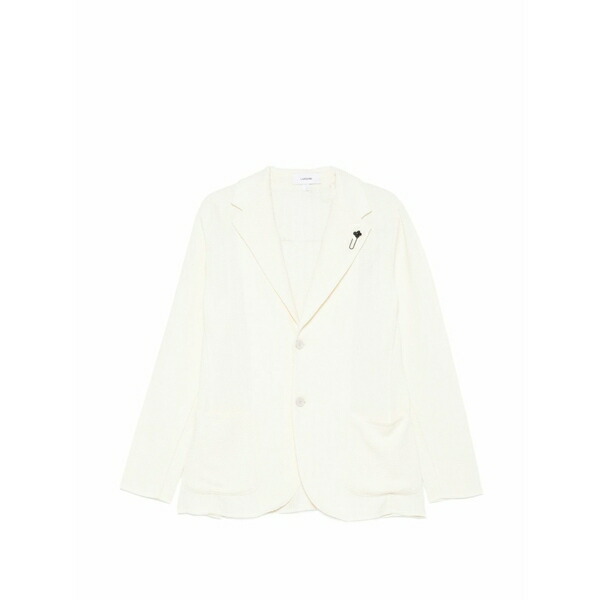 ラルディーニ メンズ 上衣＆上衣 アウター Knitted blazer White