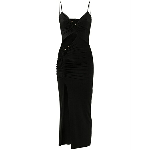 ニッサ レディース ワンピース トップス Cut-out midi dress Black｜asty