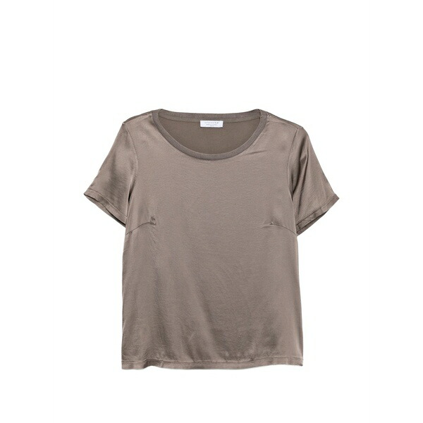 ダニエル フィエゾリ レディース ティーシャツ トップス Seam-detail t-shirt Brown