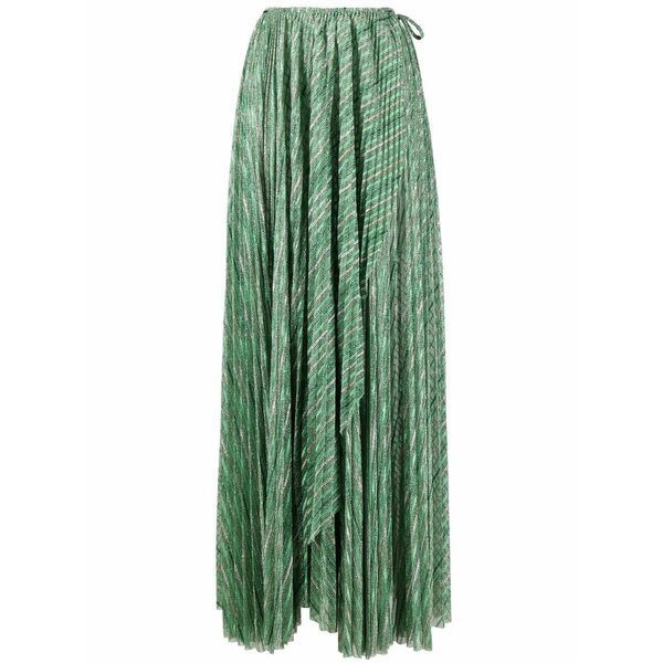 フォルテ フォルテ レディース スコート ボトムス Knitted mid-length skirt Green