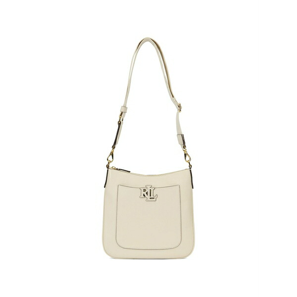ラルフローレン レディース ショルダーバッグ 御徒面子 Logo adjustable leather shoulder bag Neutrals