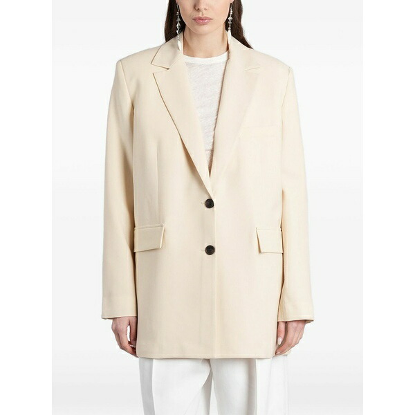 イロ レディース 上衣＆上衣 アウター Alapi oversized single-breasted jacket Neutrals