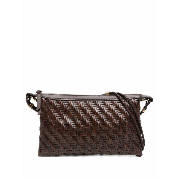 ベネデッタベルジッチーズ レディース ショルダーバッグ 御徒面子 Pondy woven leather shoulder bag Brown